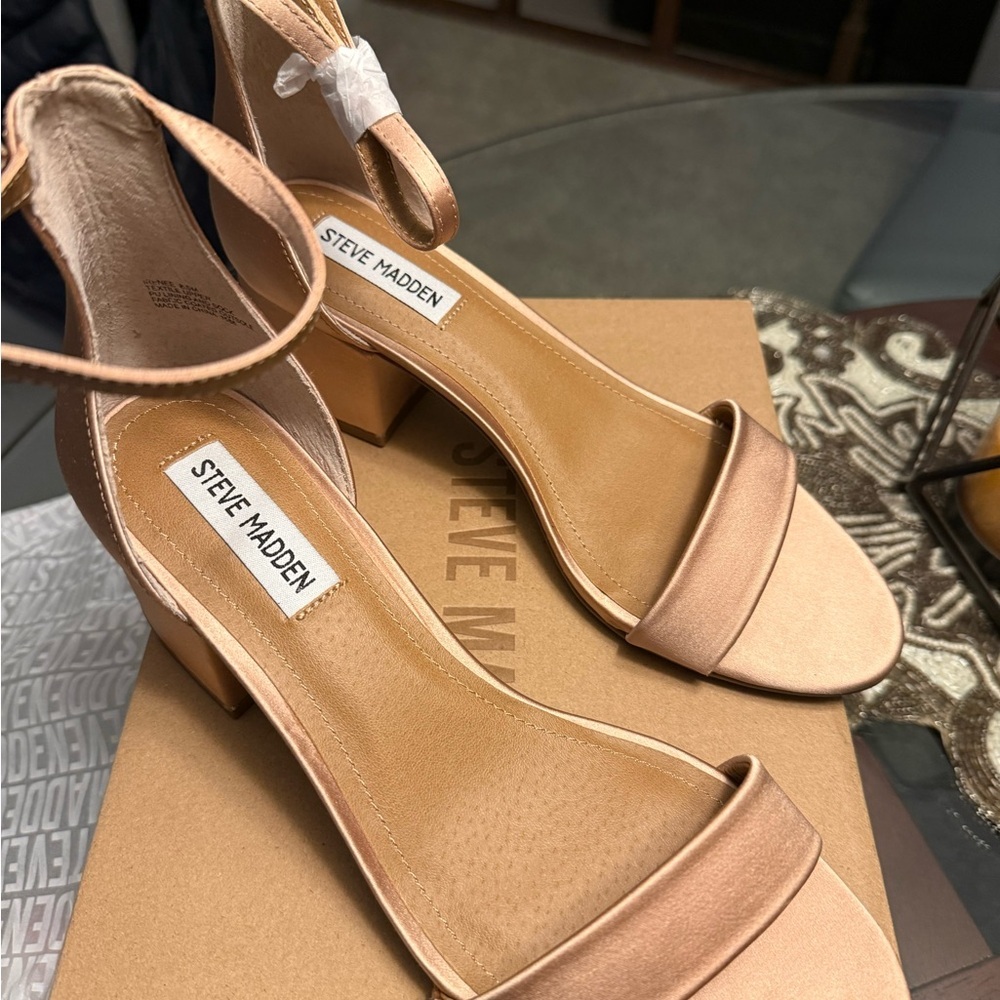 Steve Madden Tan Strappy Heels